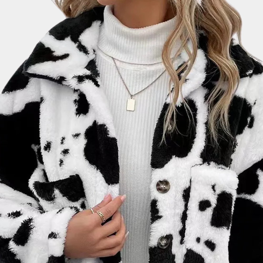 Kaylee™ - Cow Print Sweater