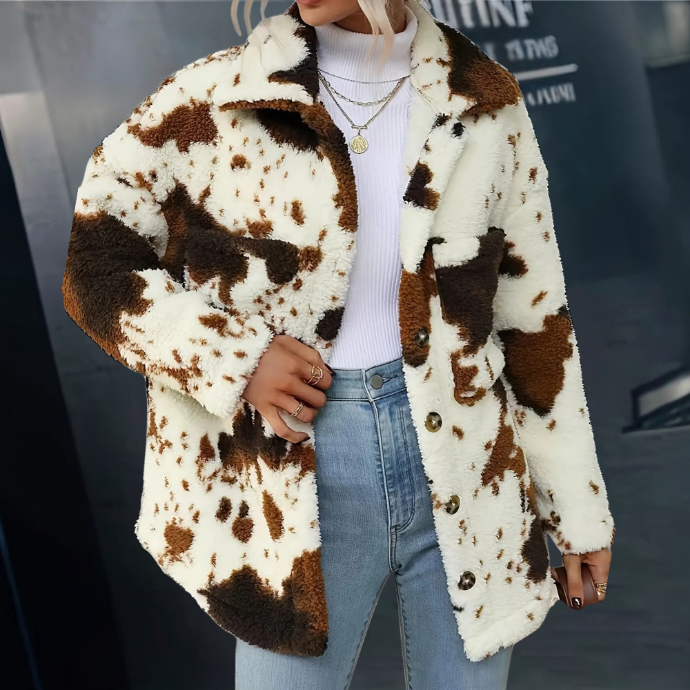Kaylee™ - Cow Print Sweater