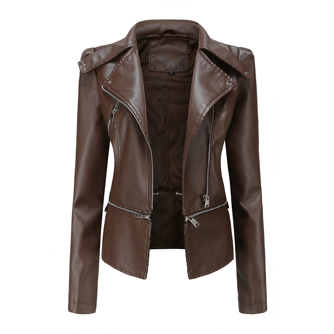 Bruna™ - Elegant Leather Jacket