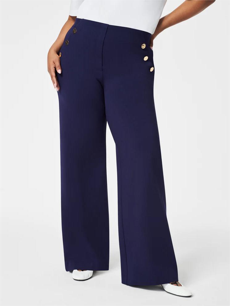 Jana - Elegant Wide Leg Trousers