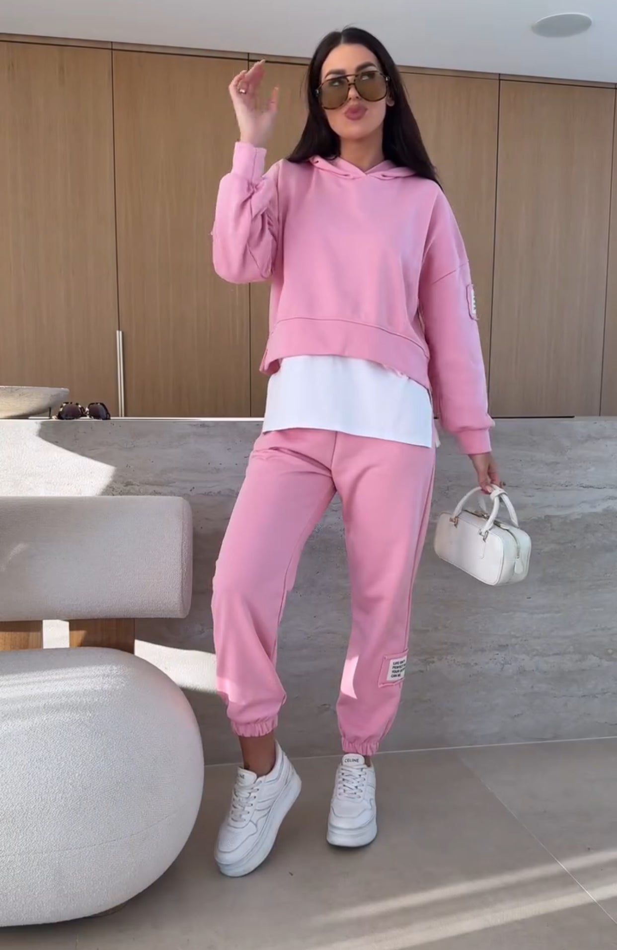 Alda™ - Sweatshirt and Elastic Trouser Set