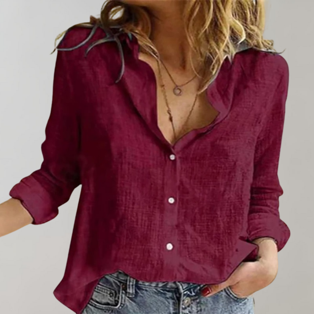 Gadea™ - Women's Linen and Cotton Shirt