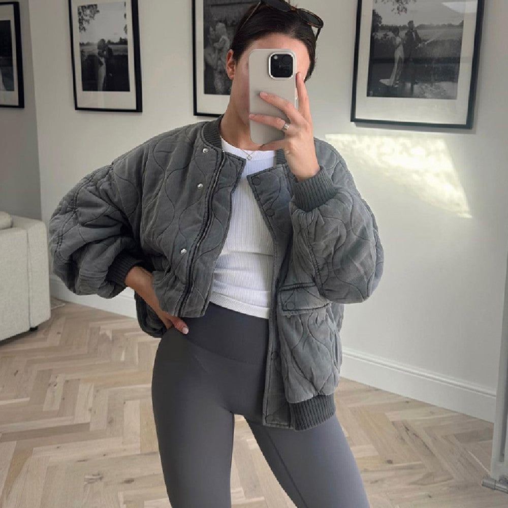 Flavia™ - Oversized Bomber Jacket