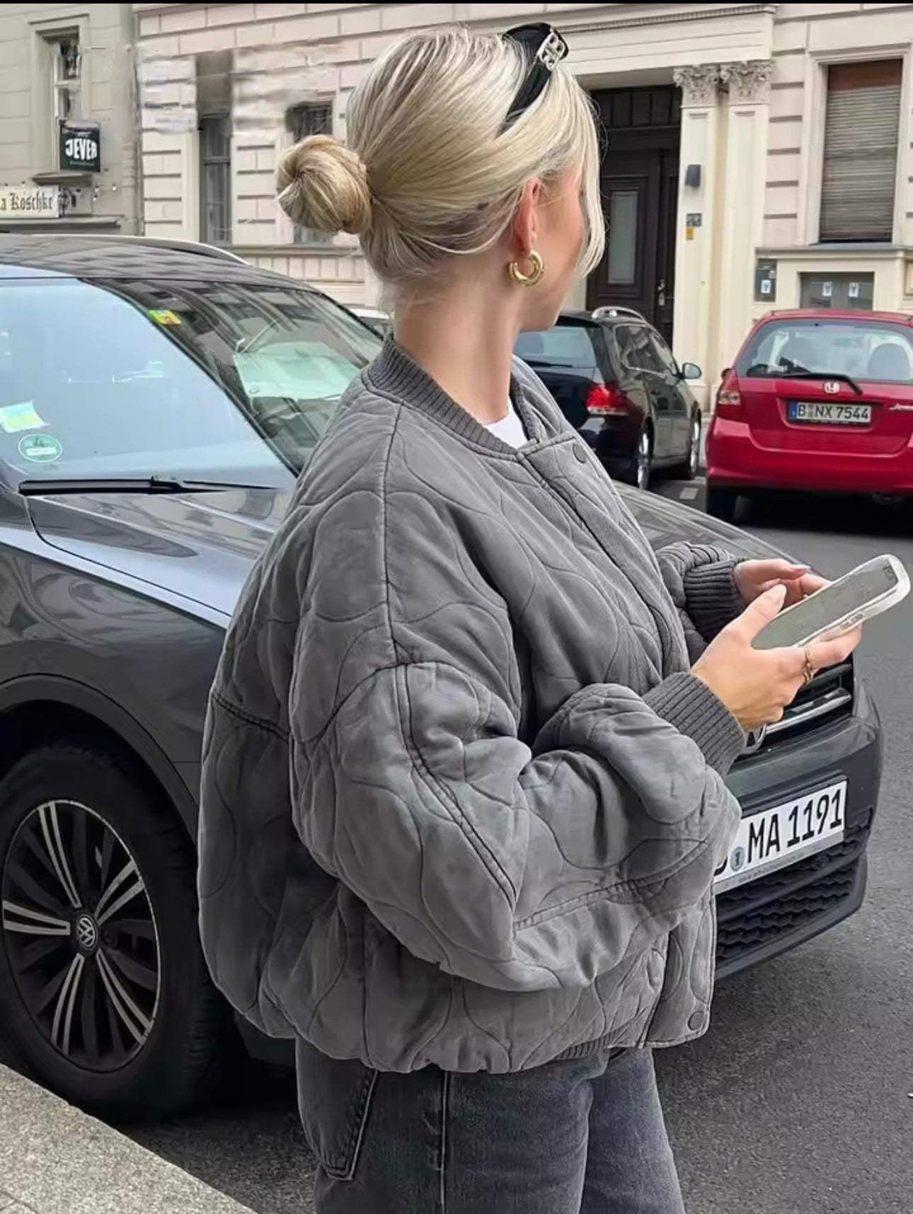 Flavia™ - Oversized Bomber Jacket