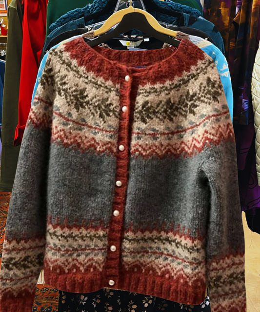 Agnessa™ - Button-Up Knitted Sweater