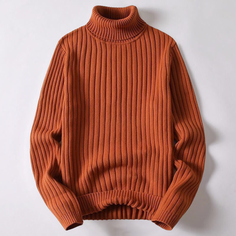 Juan - Men's Ribbed Turtleneck Jumper