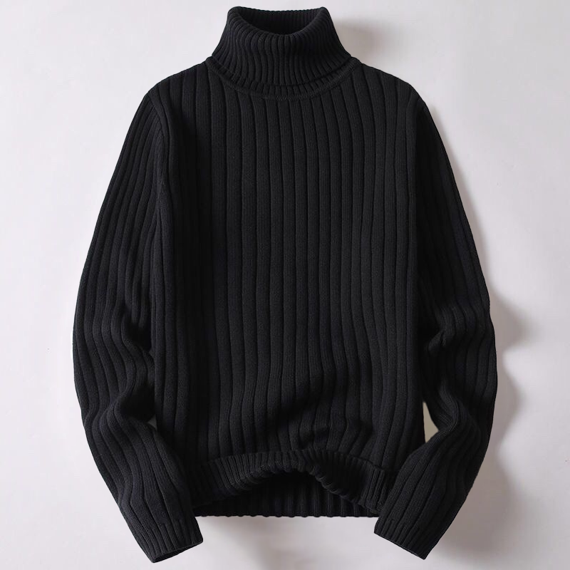 Juan - Men's Ribbed Turtleneck Jumper