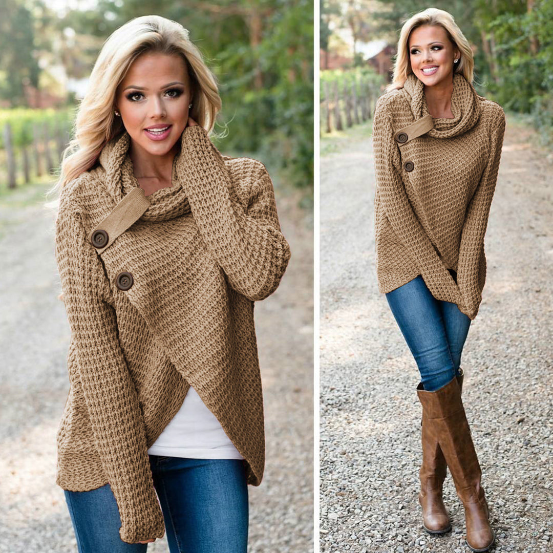 Laurene™ - Knitted Jumper with Elegant Seams