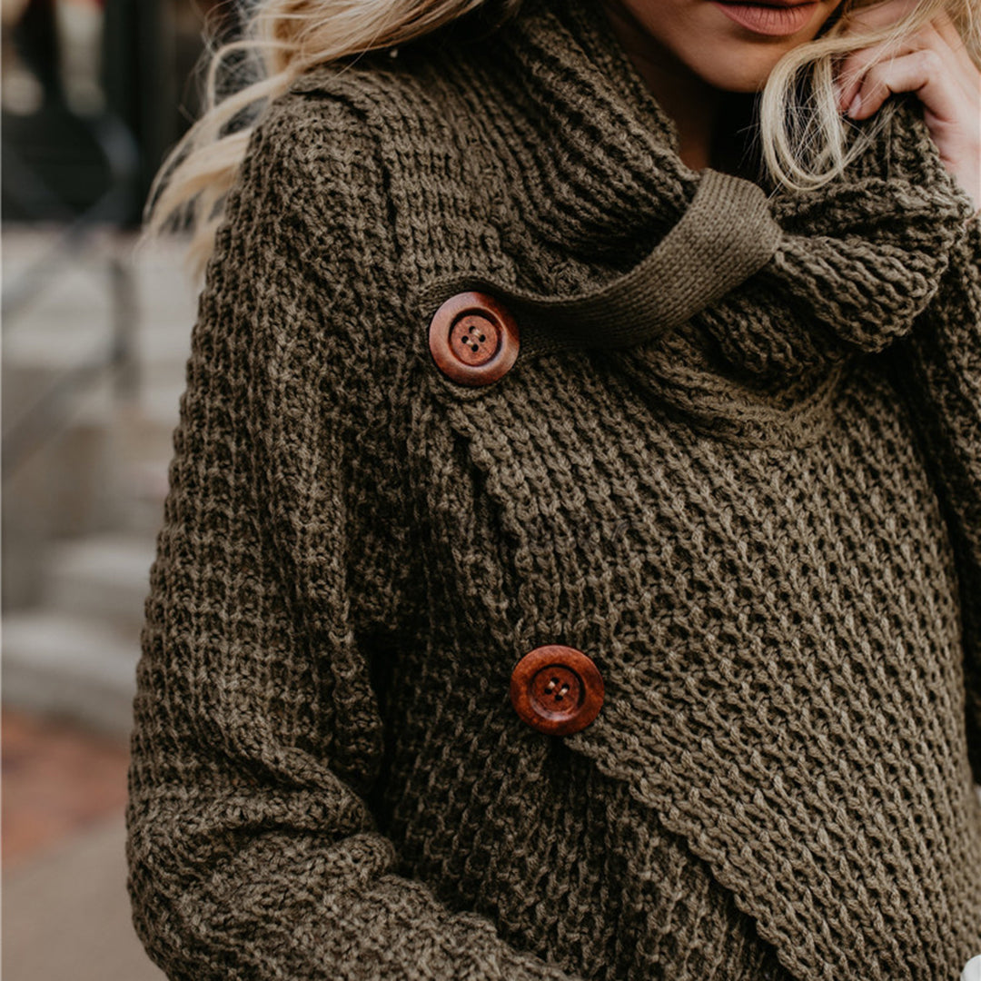 Laurene™ - Knitted Jumper with Elegant Seams