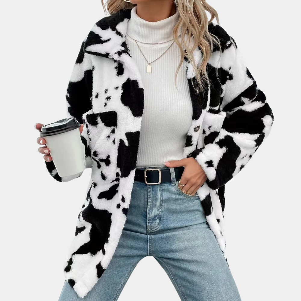Kaylee™ - Cow Print Sweater
