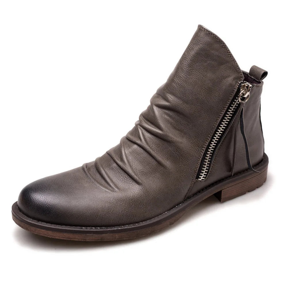 Urian™ - Elegant Leather Ankle Boots for Men