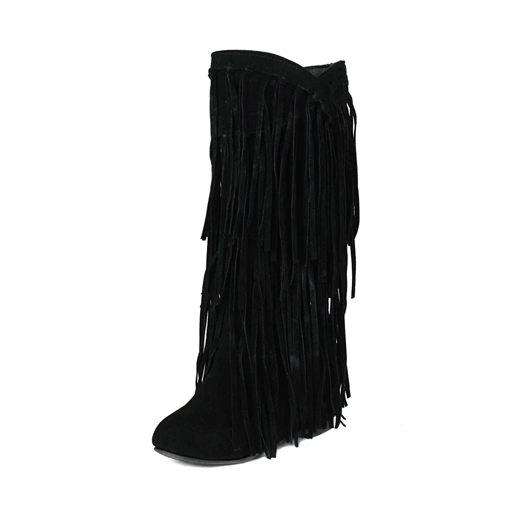 Andrey™ - Boho Boots Fringe