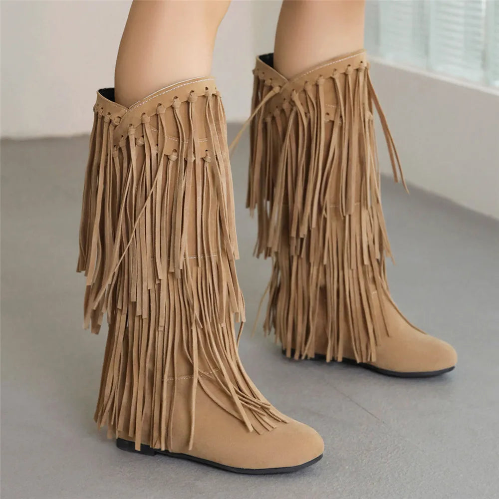 Andrey™ - Boho Boots Fringe