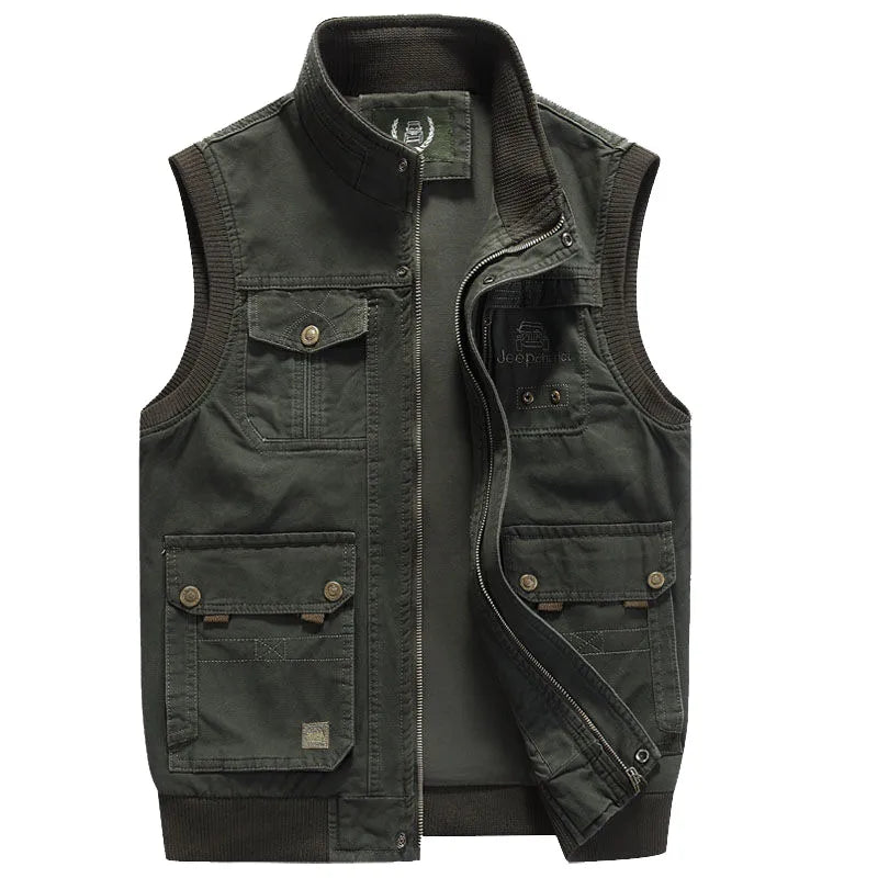 Armando - Vintage Style Multi-Pocket Vest for Men