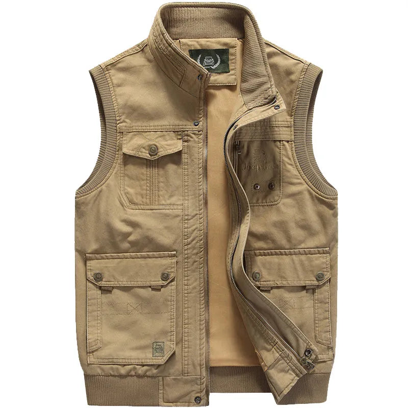 Armando - Vintage Style Multi-Pocket Vest for Men
