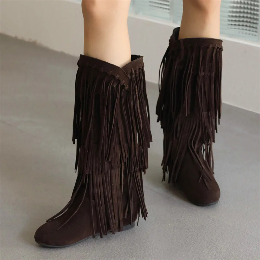 Andrey™ - Boho Boots Fringe