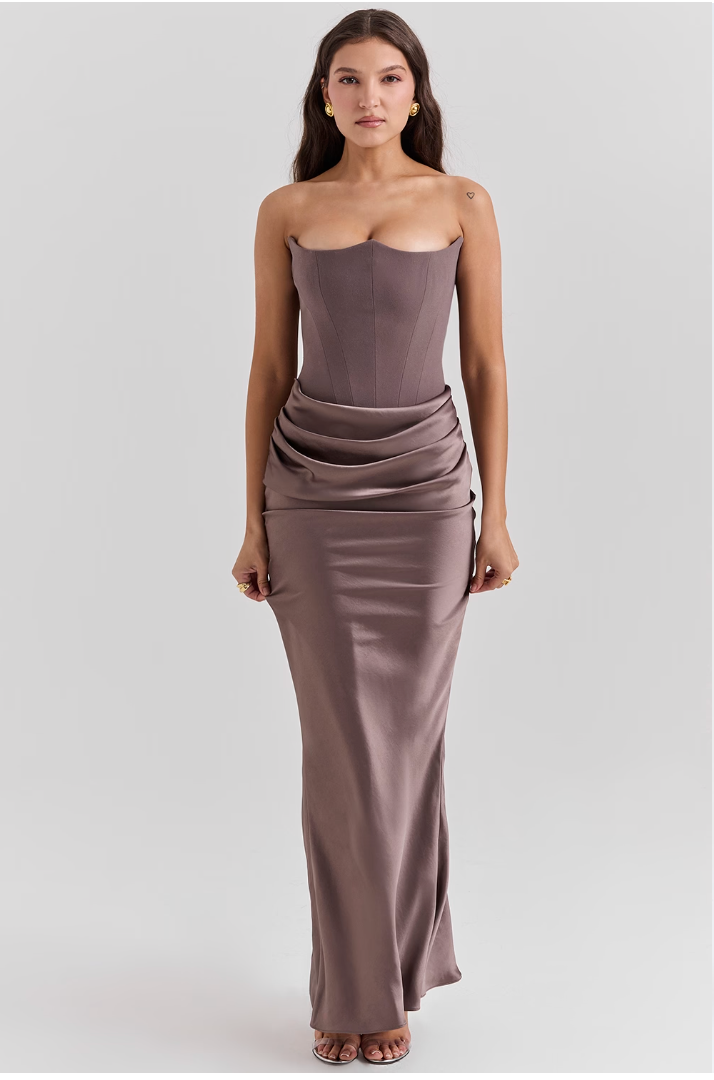 Shayla™ - Elegant Sleeveless Corset-Style Maxi Dress