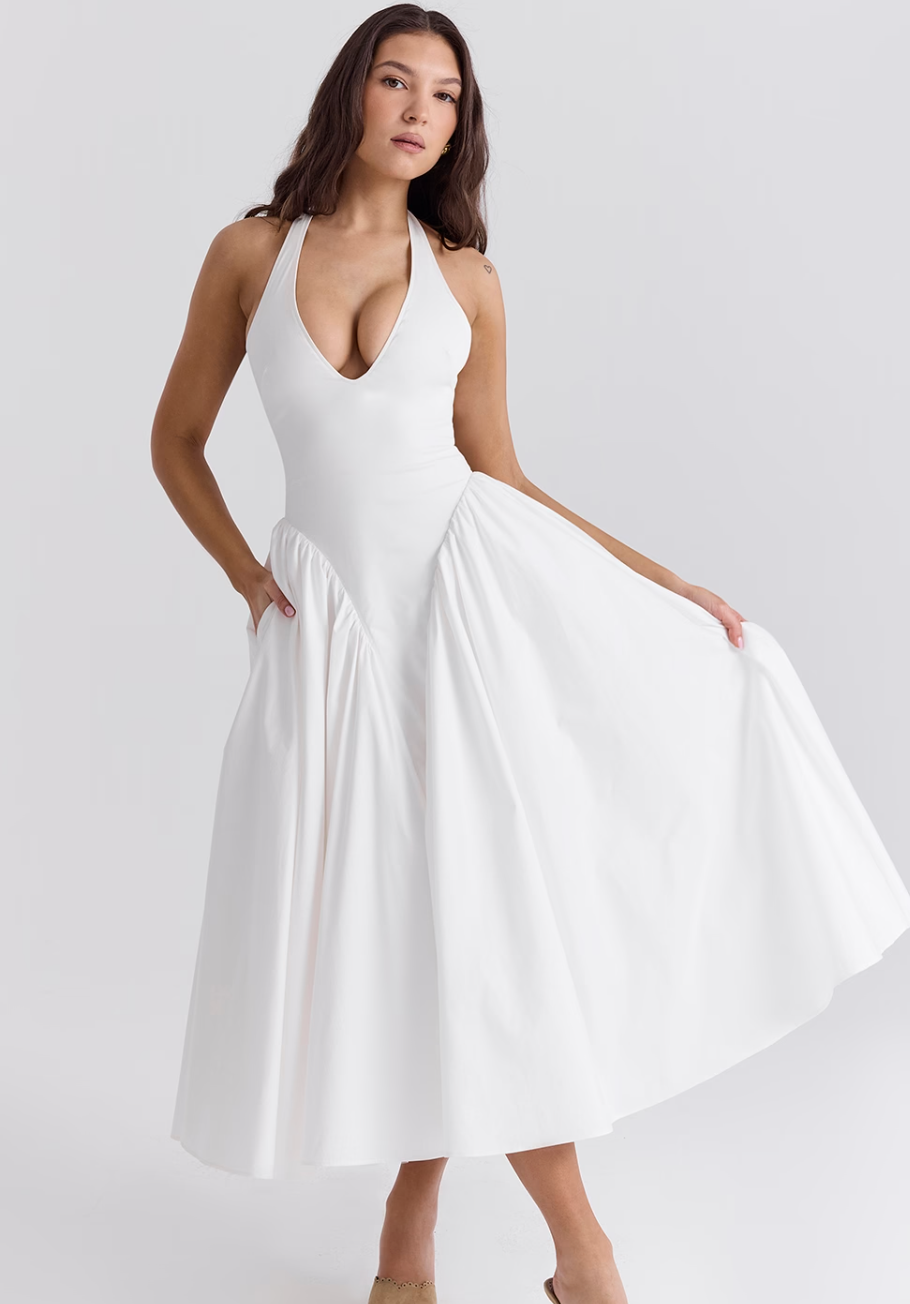 Marillyn - Elegant Midi Dress