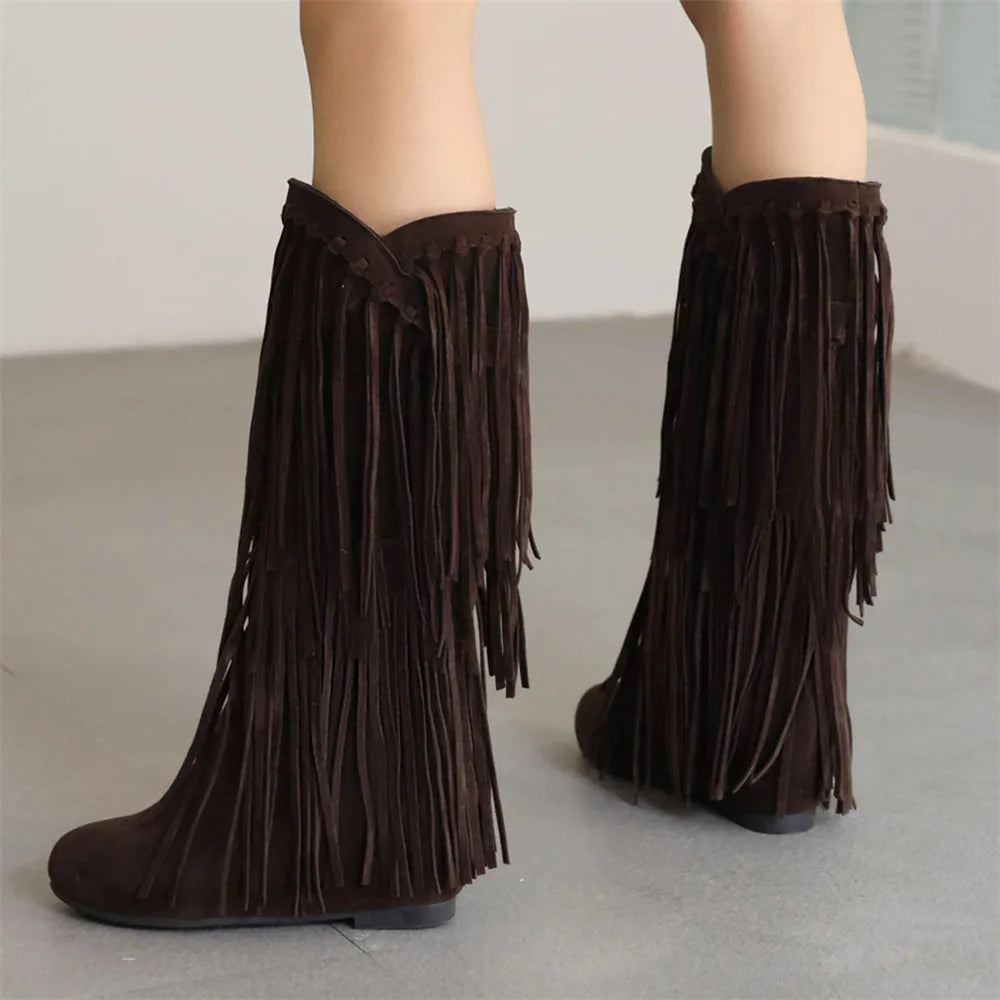 Andrey™ - Boho Boots Fringe