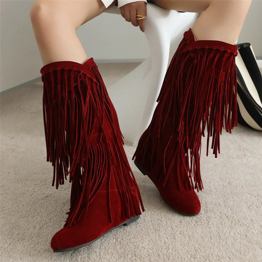 Andrey™ - Boho Boots Fringe