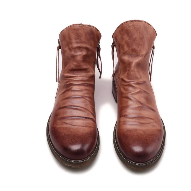 Urian™ - Elegant Leather Ankle Boots for Men