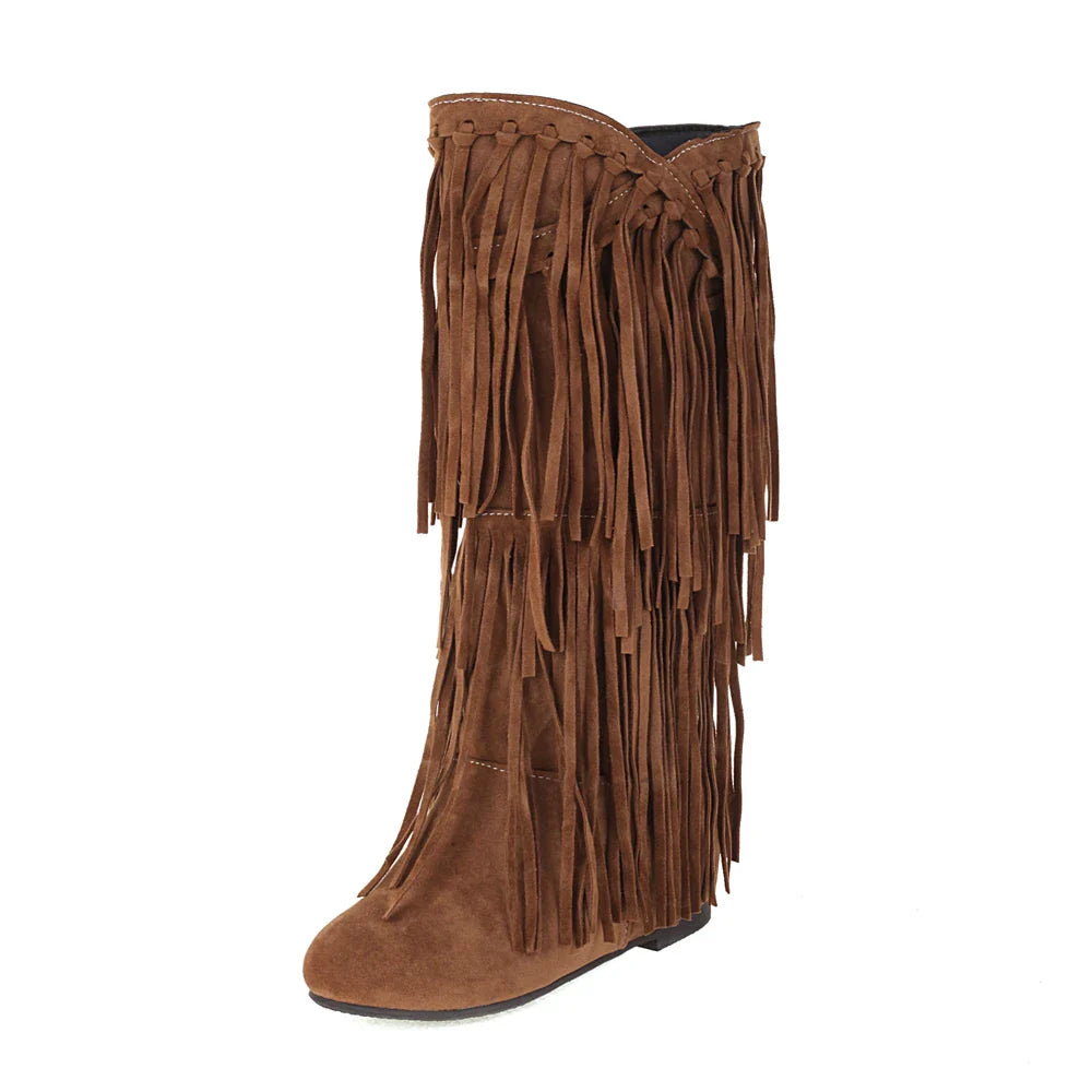 Andrey™ - Boho Boots Fringe
