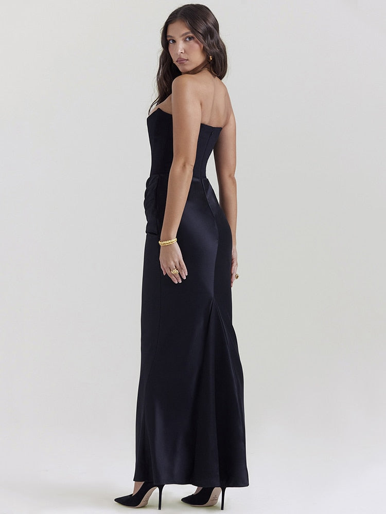 Shayla™ - Elegant Sleeveless Corset-Style Maxi Dress