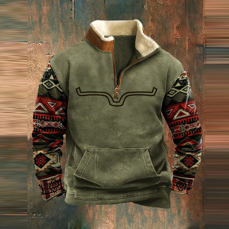 Freddy - Men's Winter Sweater with Zipper