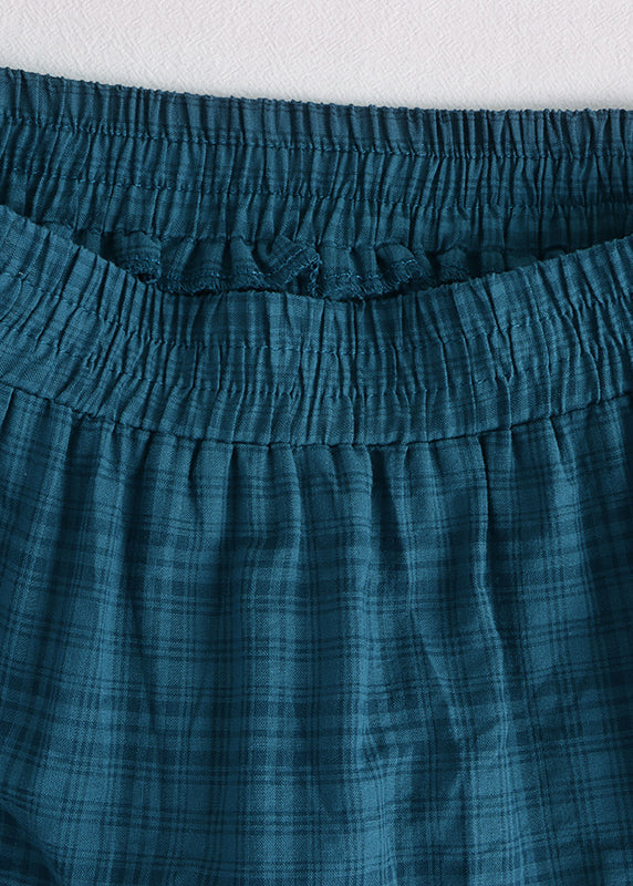 Alheli™ - A-Line Checkered Skirt with Patchwork