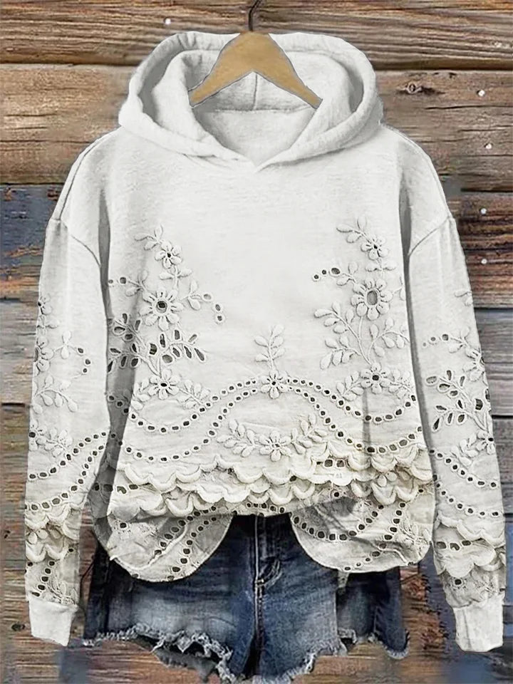 Aria - Sweatshirt with Delicate Flowers
