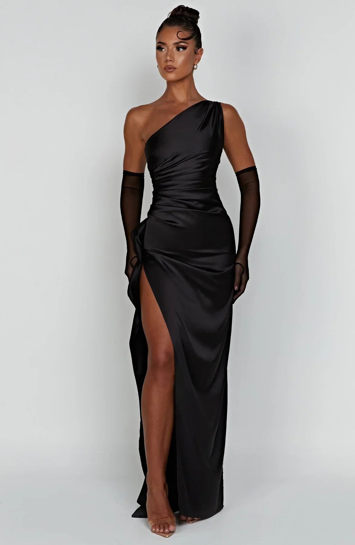 Ariela™ - Elegant Long Dress with One Shoulder