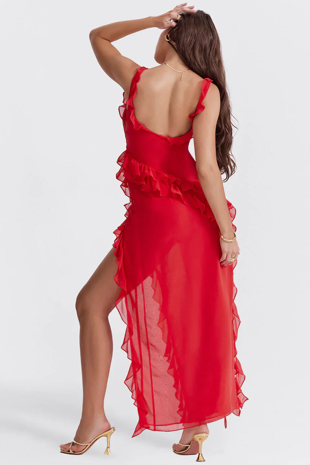 Elysian™ - Elegant Long Dress With Leg Slit