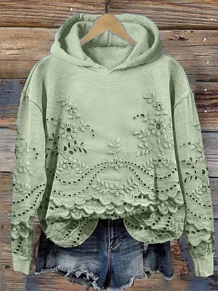 Aria - Sweatshirt with Delicate Flowers