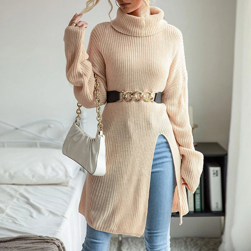 Ortensia™ - Long Turtleneck Jumper