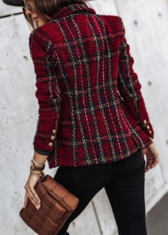 Diana - Red Checked Blazer