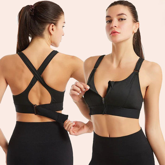 Ebba™ - Front-Zip Sports Bra