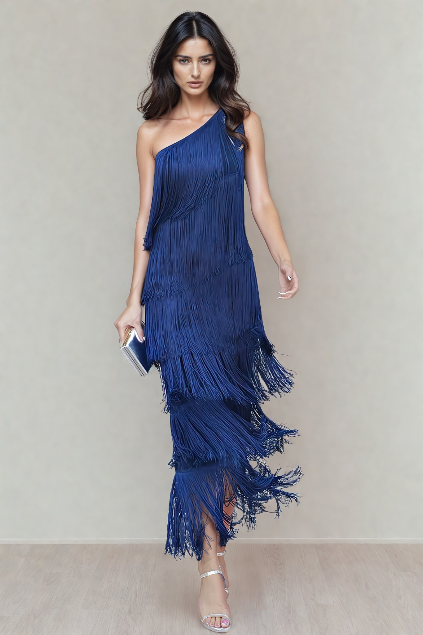 Xyla - Midi dress with fringes