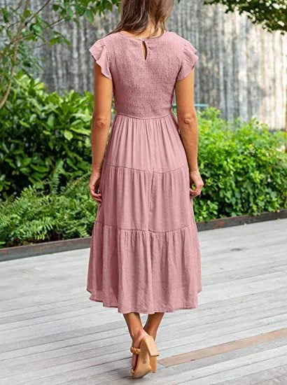 Desiree™ - Cool Midi Dress for Summer