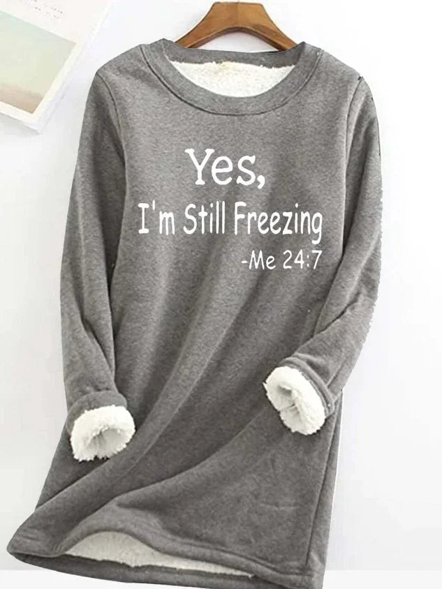 Jara™ - Fleece-Lined Crew Neck Sweatshirt