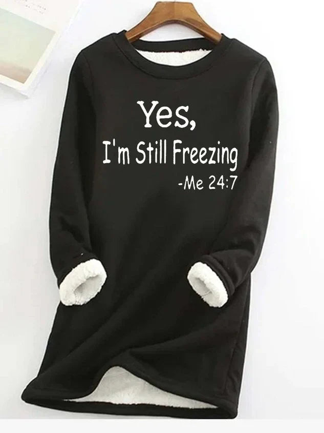 Jara™ - Fleece-Lined Crew Neck Sweatshirt