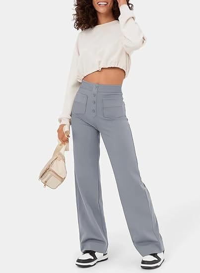 Leslie™ - Casual High-Waisted Elastic Trousers