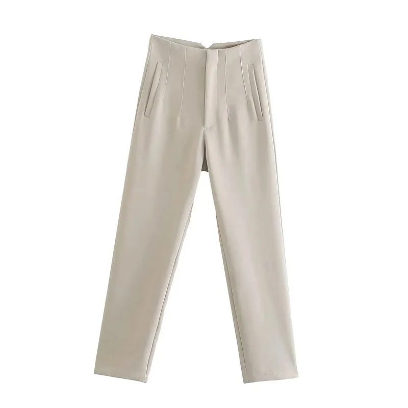 Claude - Elegant High-Waisted Trousers