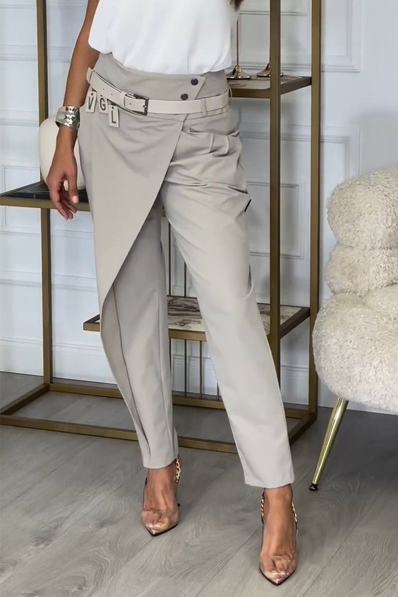 Alessandra - Casual trousers with irregular design
