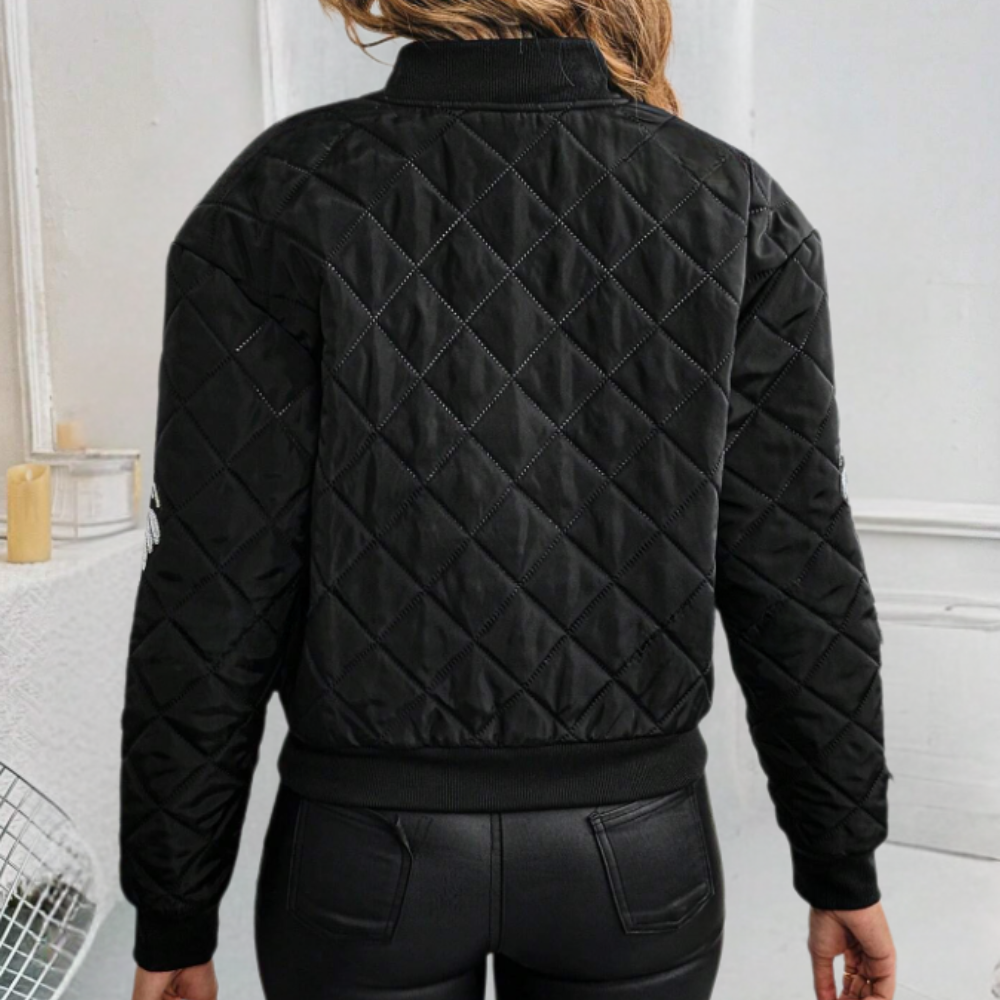 Talia™ - Cold Weather Jacket with Wing Printed Sleeves