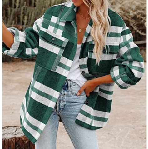 Malua™ - Oversized Checked Jacket