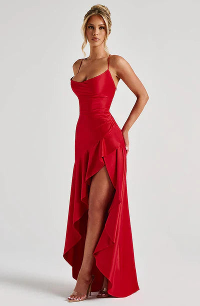 Violett™ - Elegant Red Dress