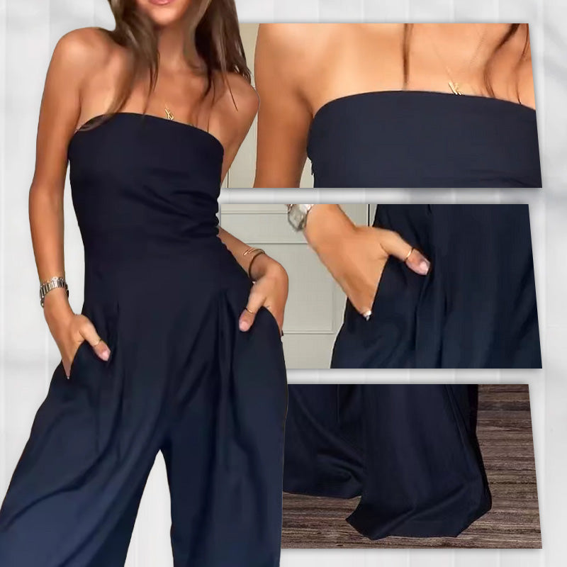 June™ - Comfortable Strapless Jumpsuit