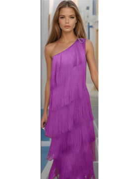 Xyla - Midi dress with fringes