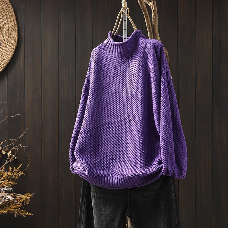 Lucy™ - High Neck Knitted Sweater