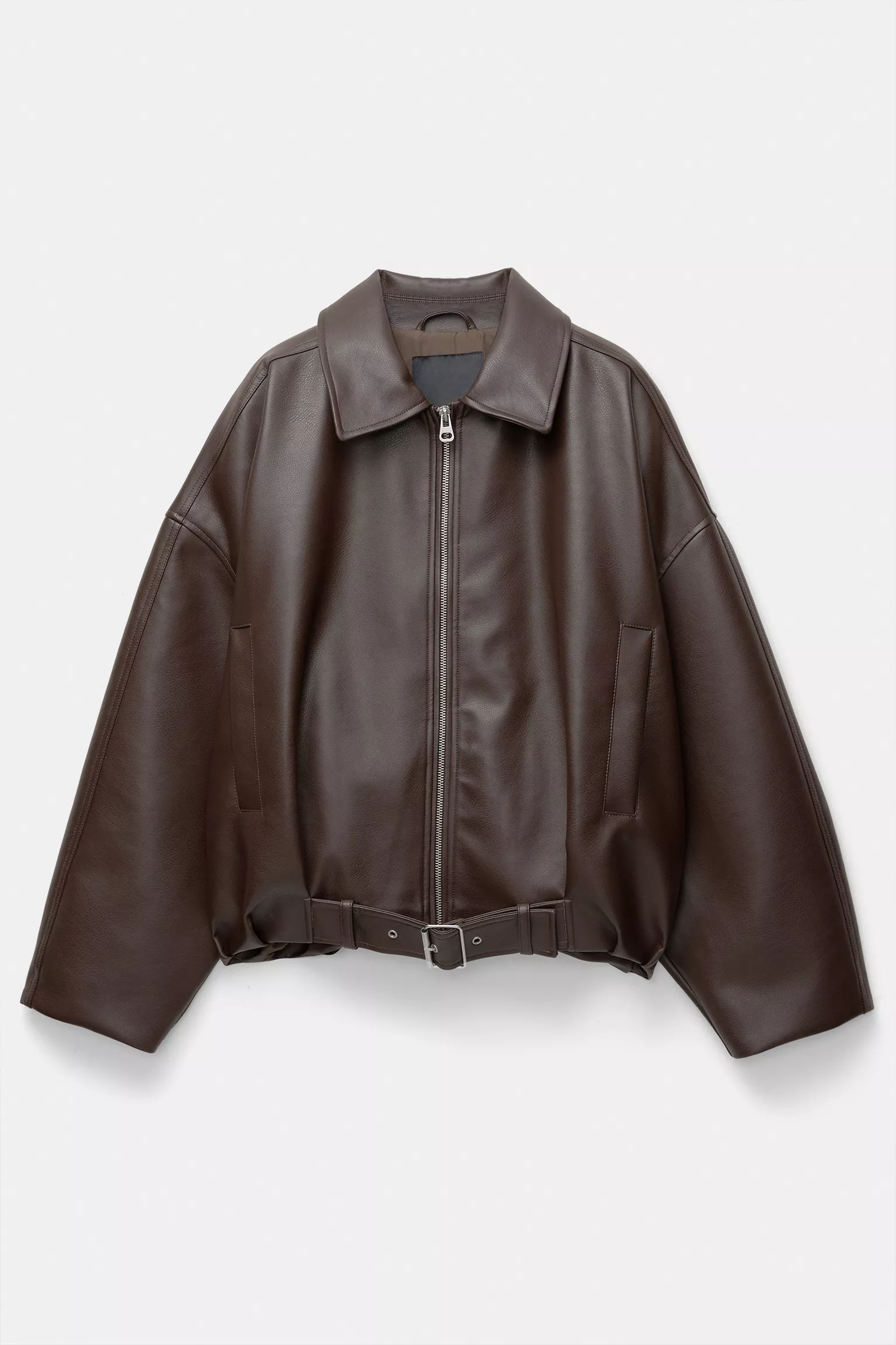 Nara™ - Oversized Faux Leather Bomber Jacket